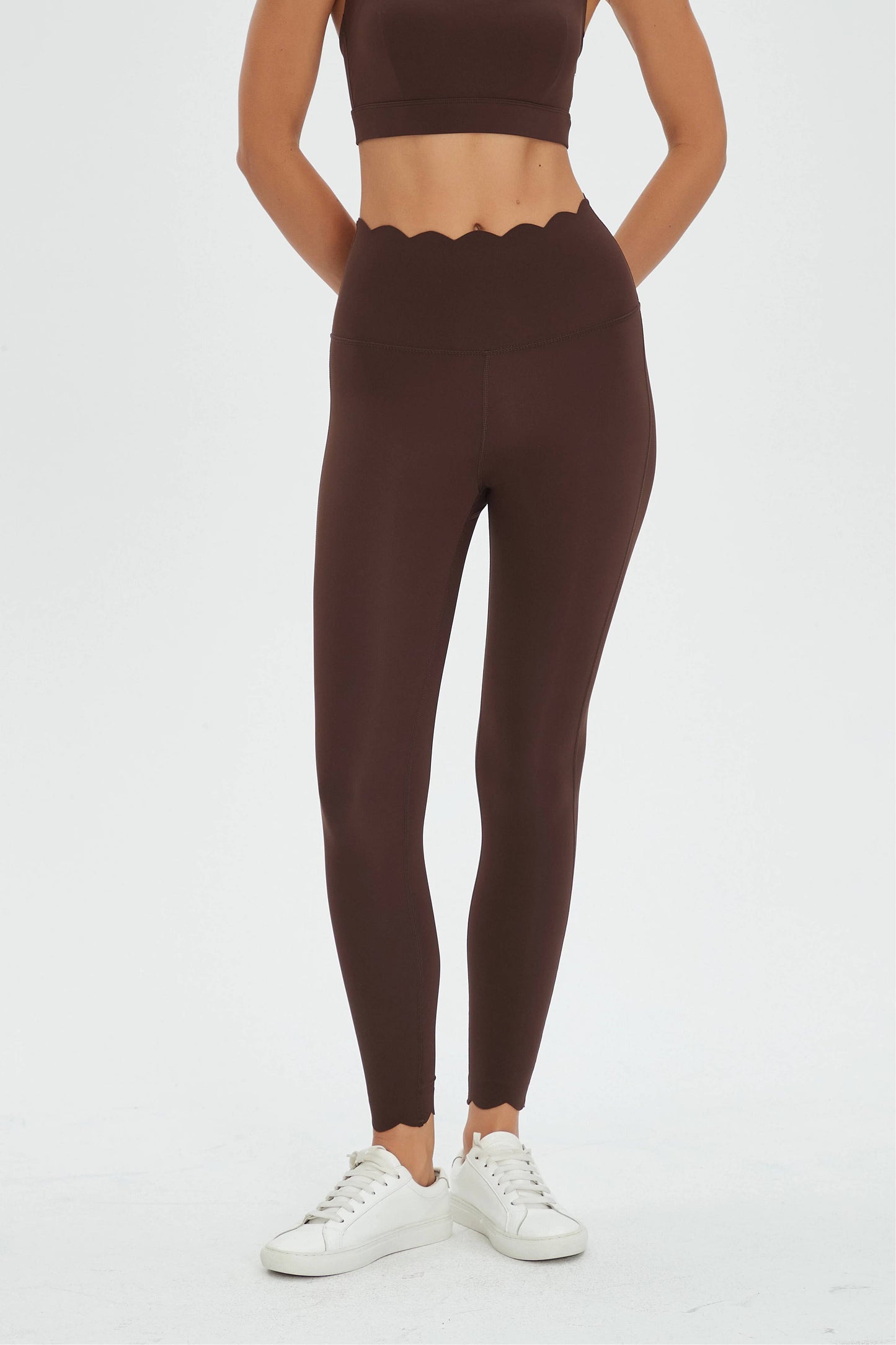 Sylvie Lycra® Scallop High Waist Leggings