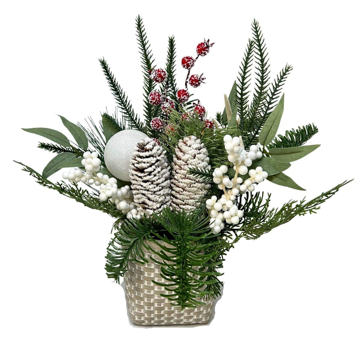 HOME ON THE FARM WINTER ARRANGEMENT 13.5 H X 4" P