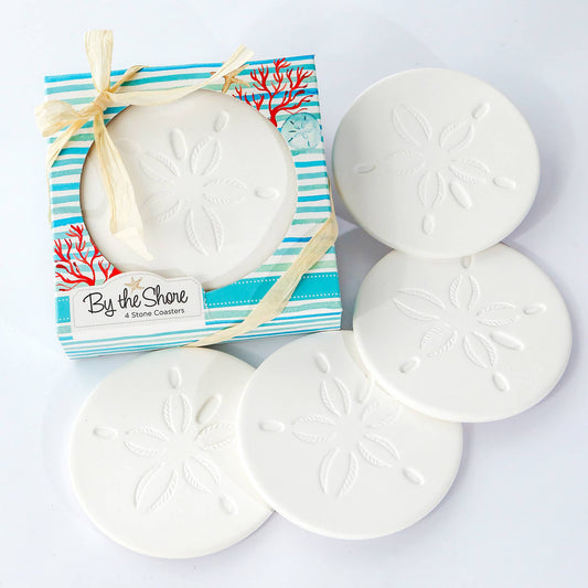 By the Shore Sand Dollar Drink Coaster Set of 4