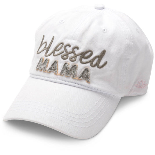 Blessed Mama - White Adjustable Hat