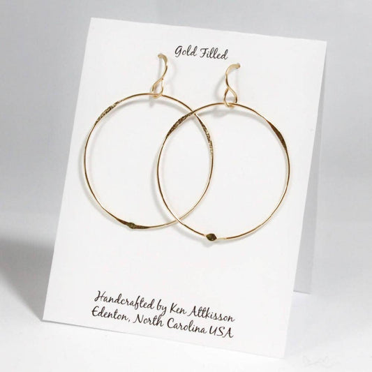 14k Gold Filled Earrings X-Large Circle