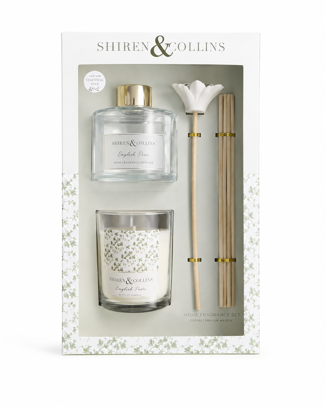 Gr Toile CandleDiffuser Gift Set