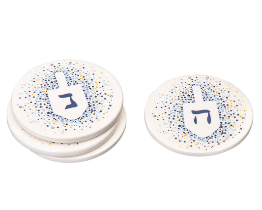 Dreidel Coaster Set of Four