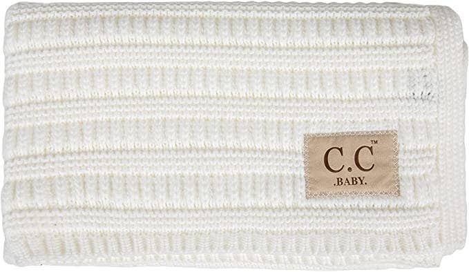 Baby Throw Blanket  (Ivory)