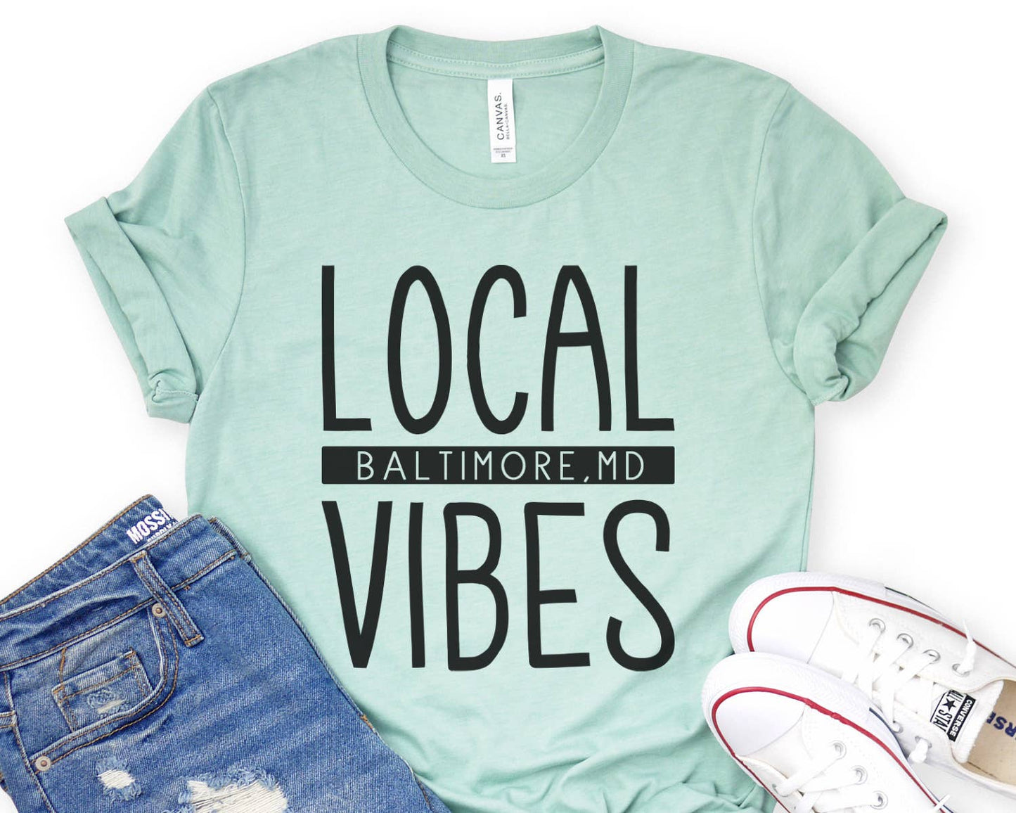 Custom Local Vibes Tee