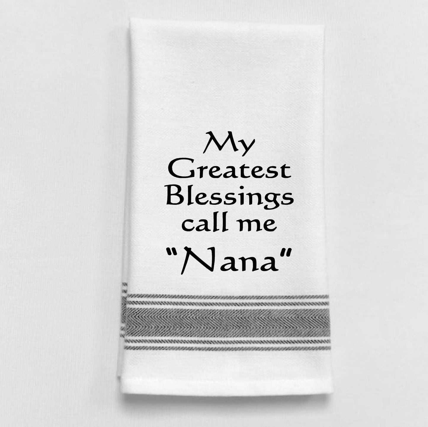 BB-M-96 White Kitchen Towel "My greatest..."