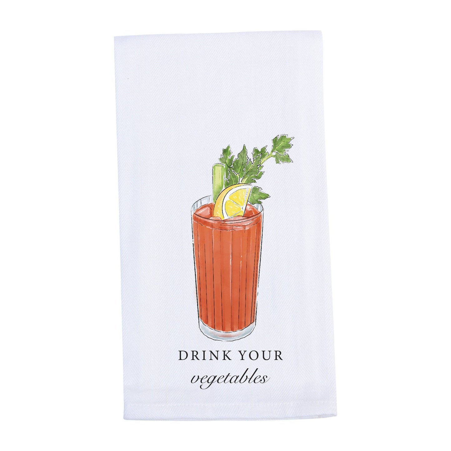 Drink Your Vegetables Bloody Mary Tea Towel