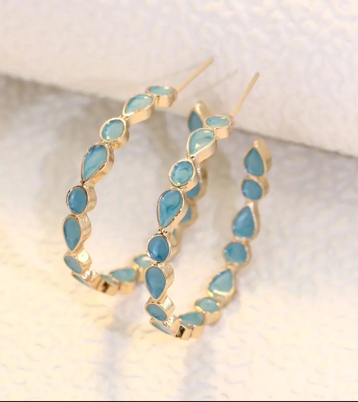Blue Gemstone Earrings