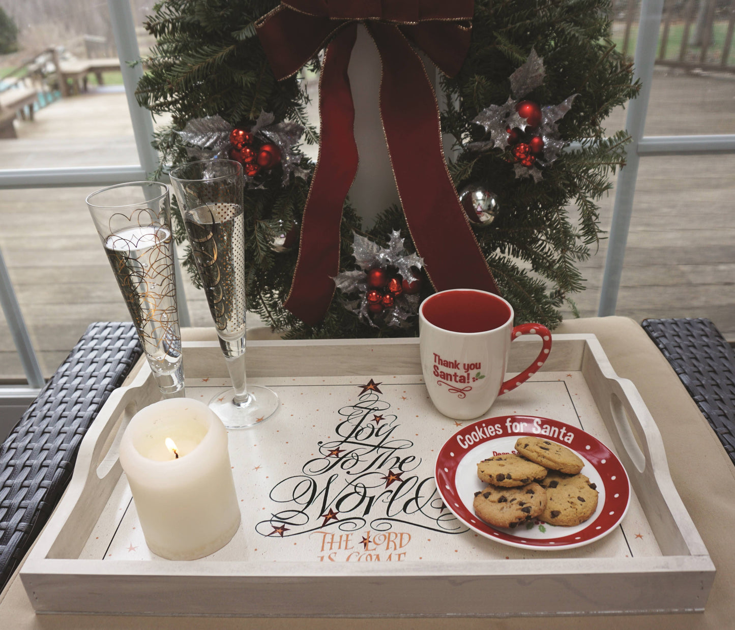 Joy to the World Serving Tray
