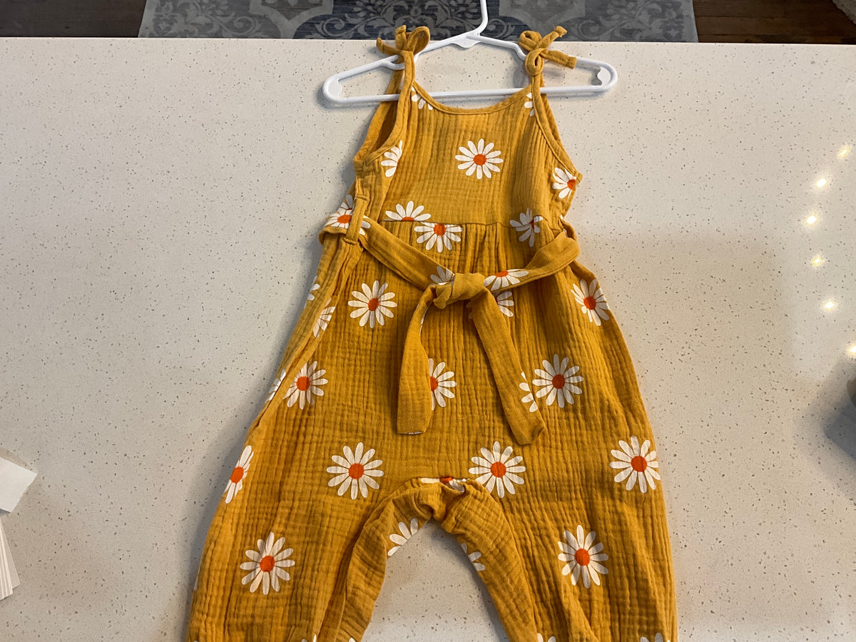 Children’s Yellow Daisy Romper