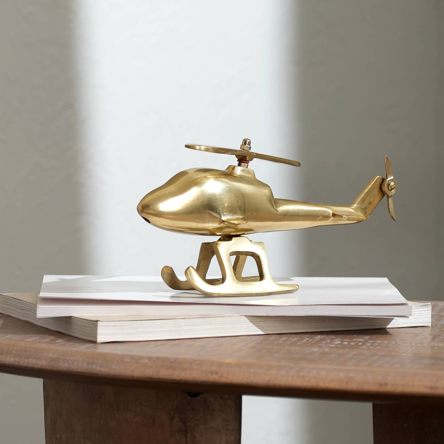 Decorative Helicopter-Accent Figurine