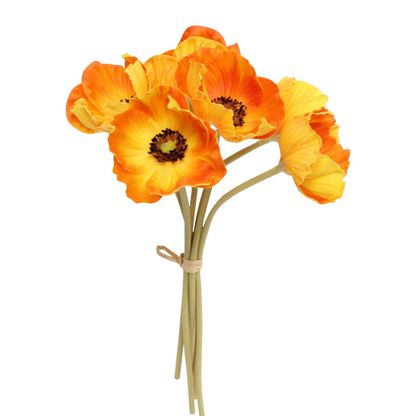 10"-11" Real Touch Poppy-6 stems per bundle