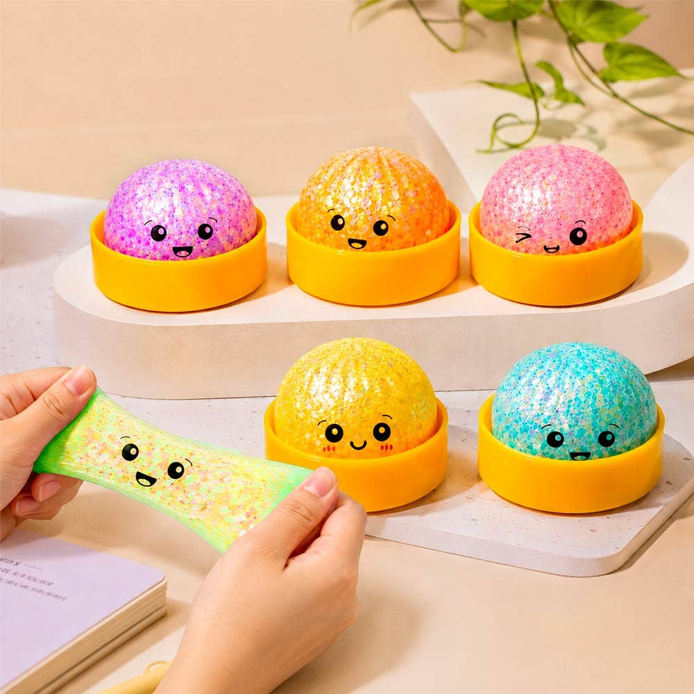 12PCS - Light Up Bao Bun Dumpling Squeeze Stress Relief Toy