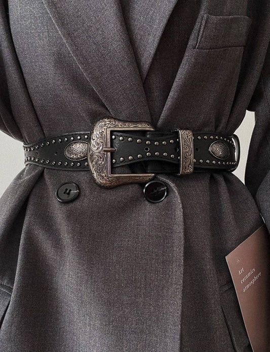Vintage Metal Punk Adjustable Waist Belt DPWB2833