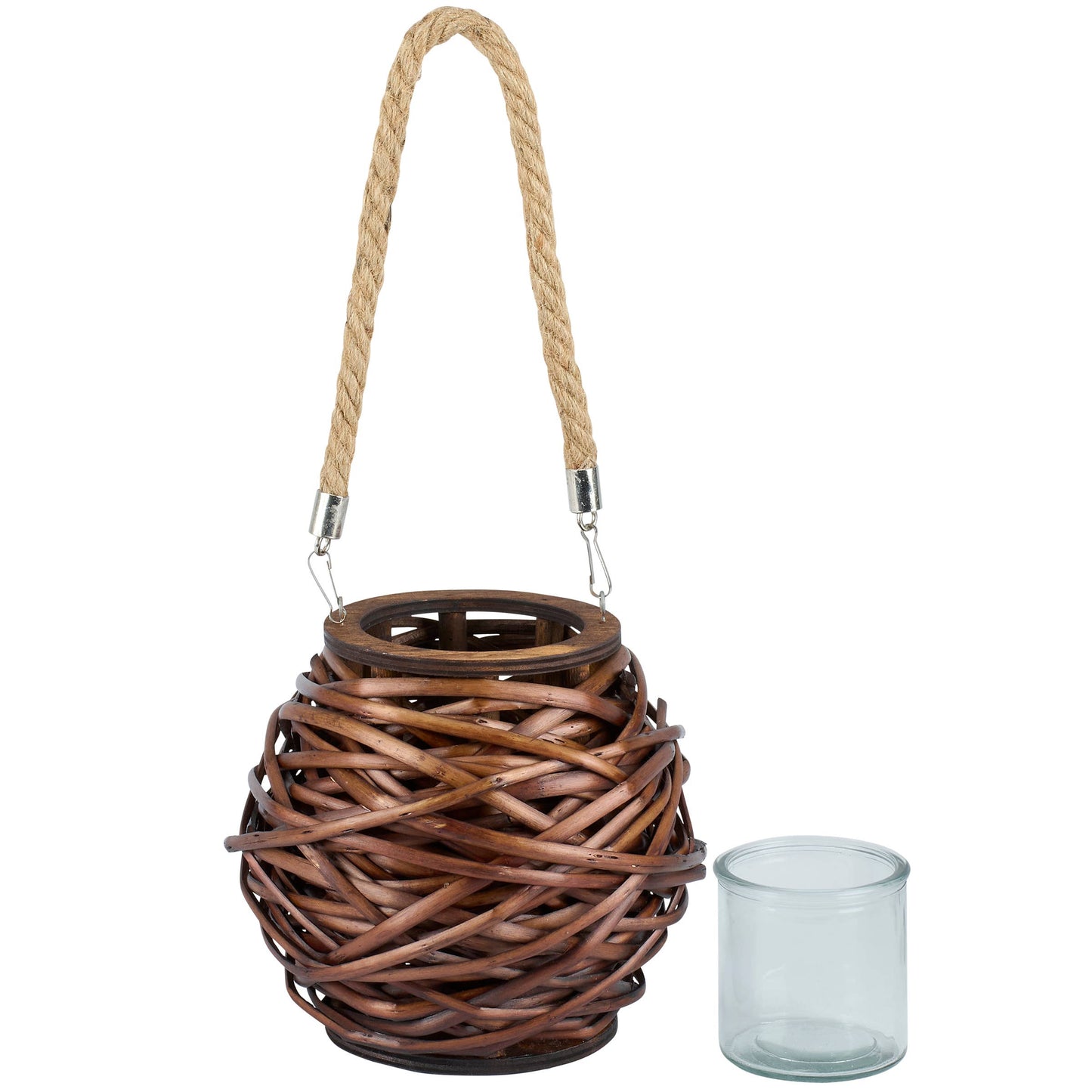 Dark Wicker Lantern