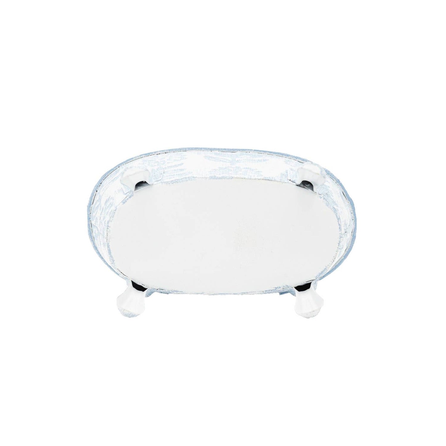 Claire Floral Bathtub Soap Dish Blue