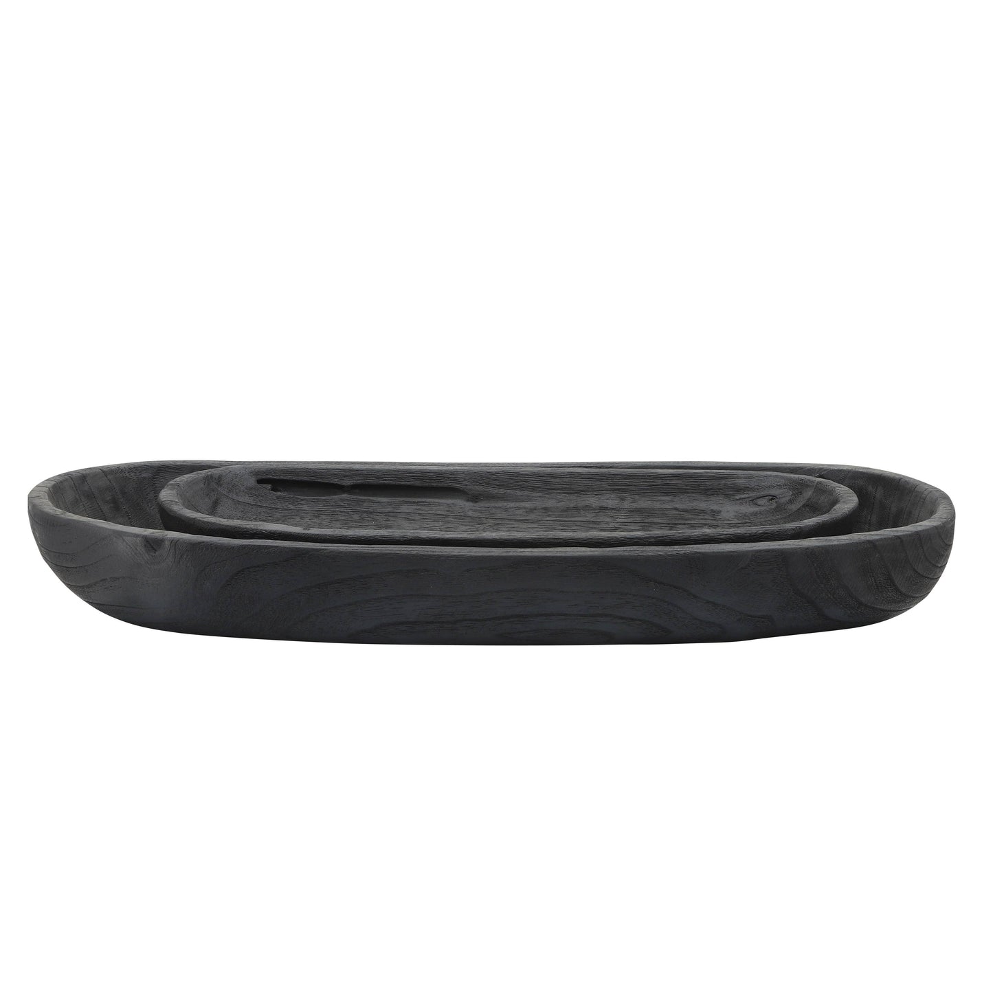 Black 18. Wood Oval