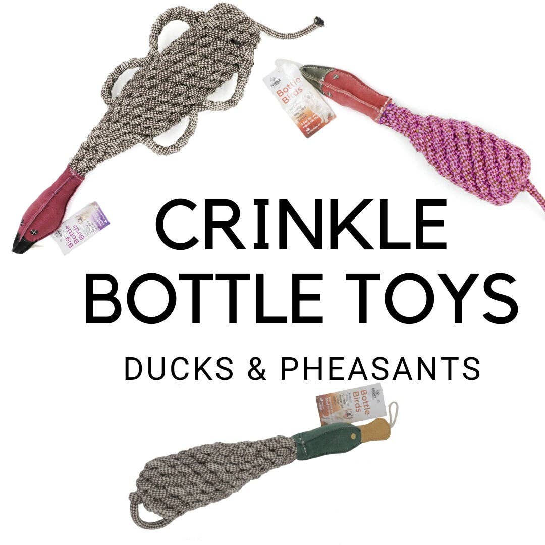 Eco-friendly Recycled Bottle Crinkle Bird Toys Pet-Safe and