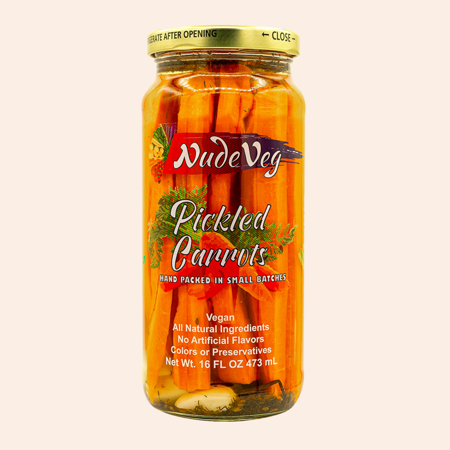 Handcrafted Pickled Carrots | Spicy Dill | Artisanal Pickles