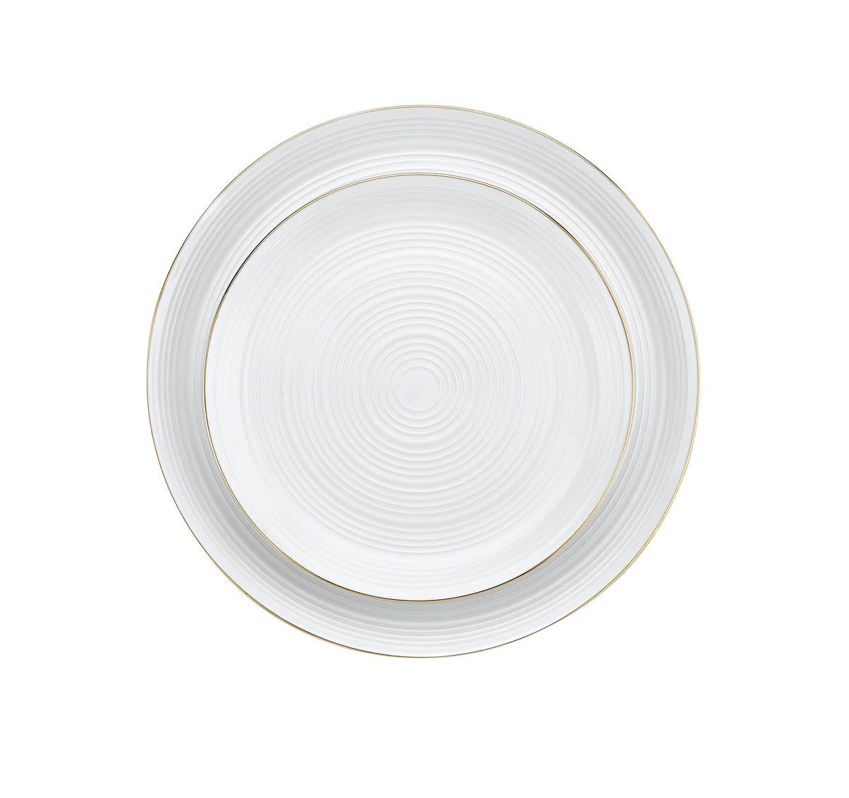 3pc Linear Gold Porcelain Dinner Set