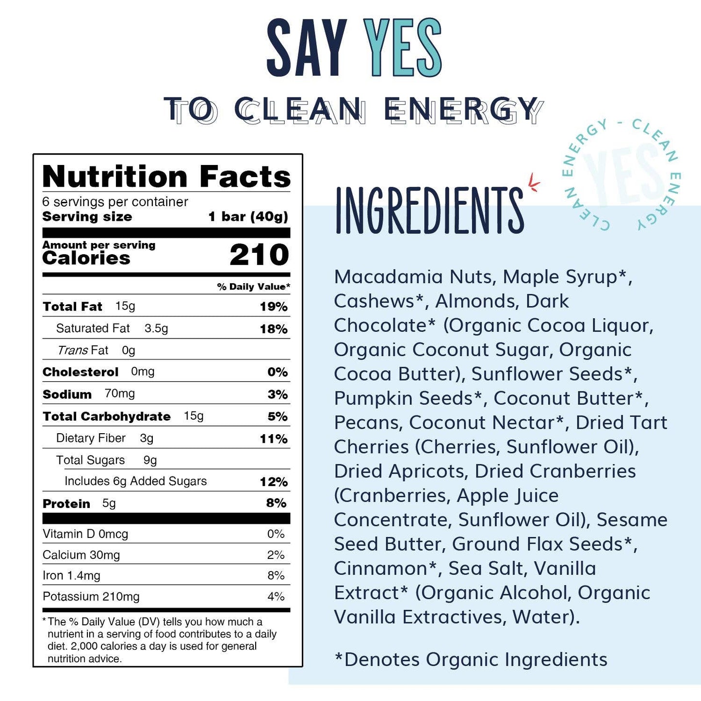 Macadamia Cherry Chocolate - Premium Real Food Snack Bar