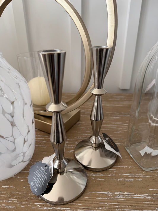 Silver Candle Stick Holders