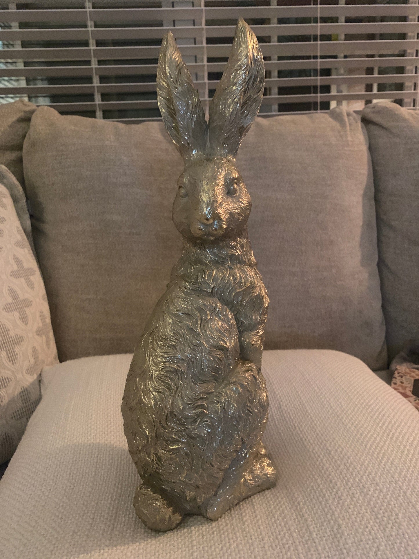 Glittery Gold Bunny