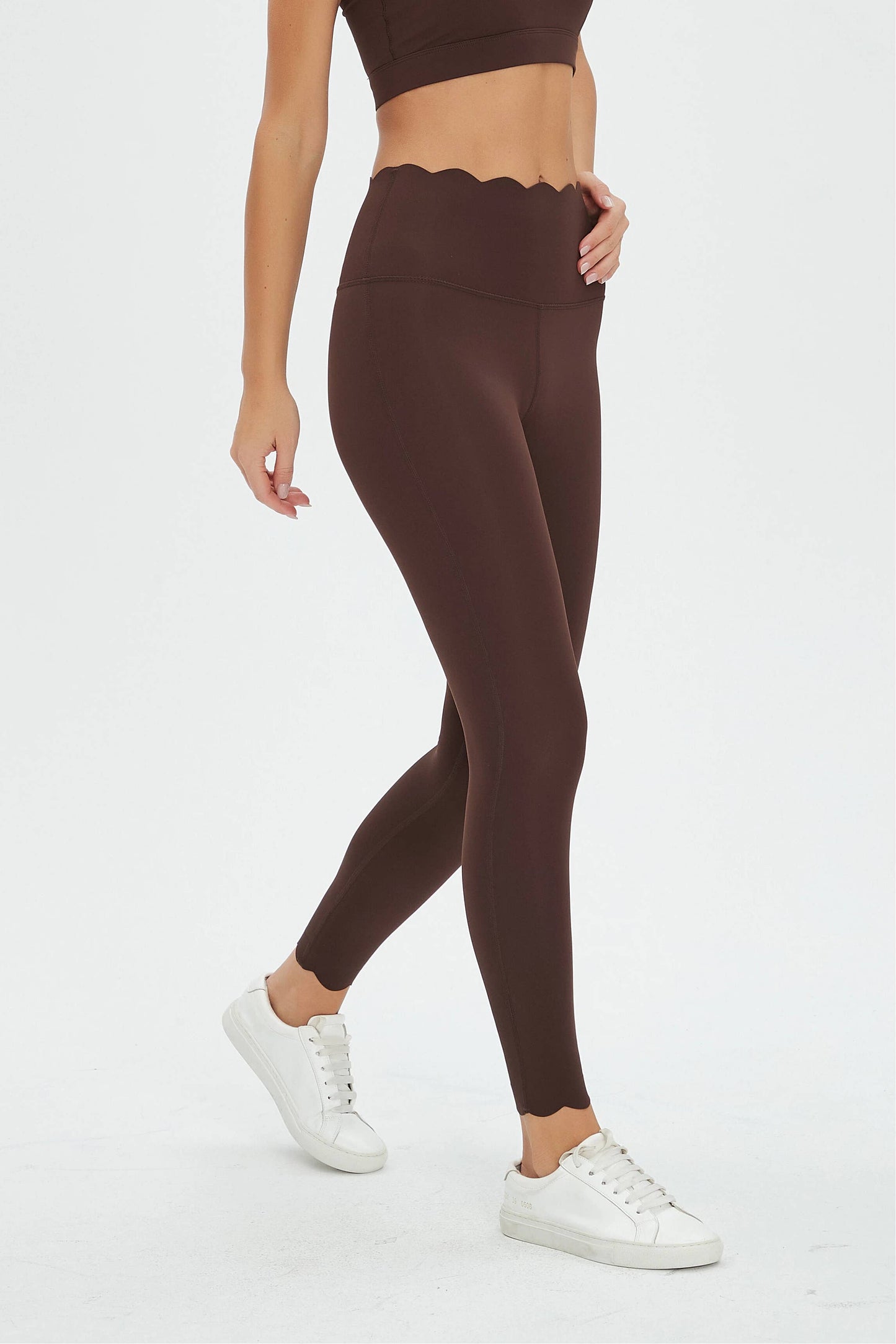 Sylvie Lycra® Scallop High Waist Leggings