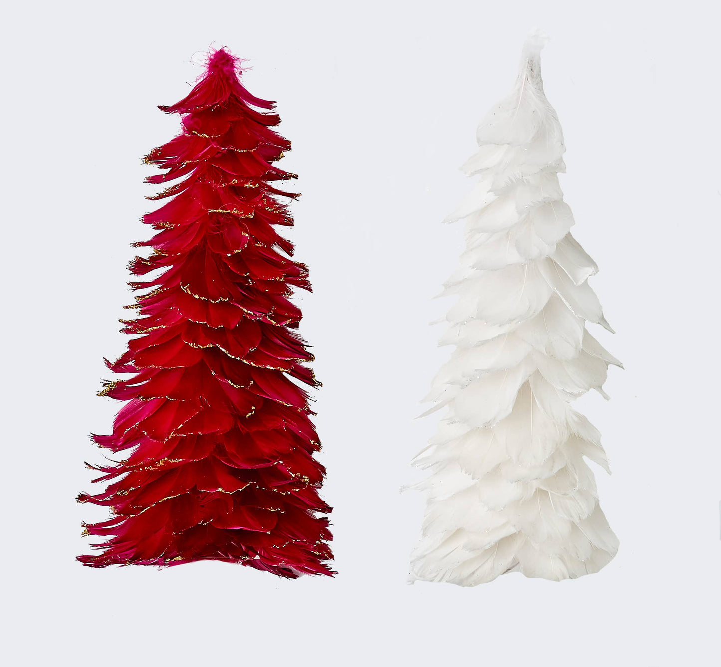 12" Feather Holiday Tree