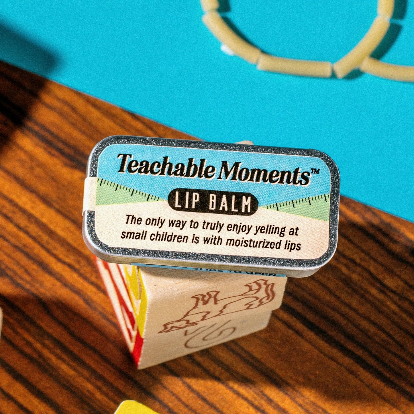 Teachable Moments Lip Balm | Funny Old School Tin