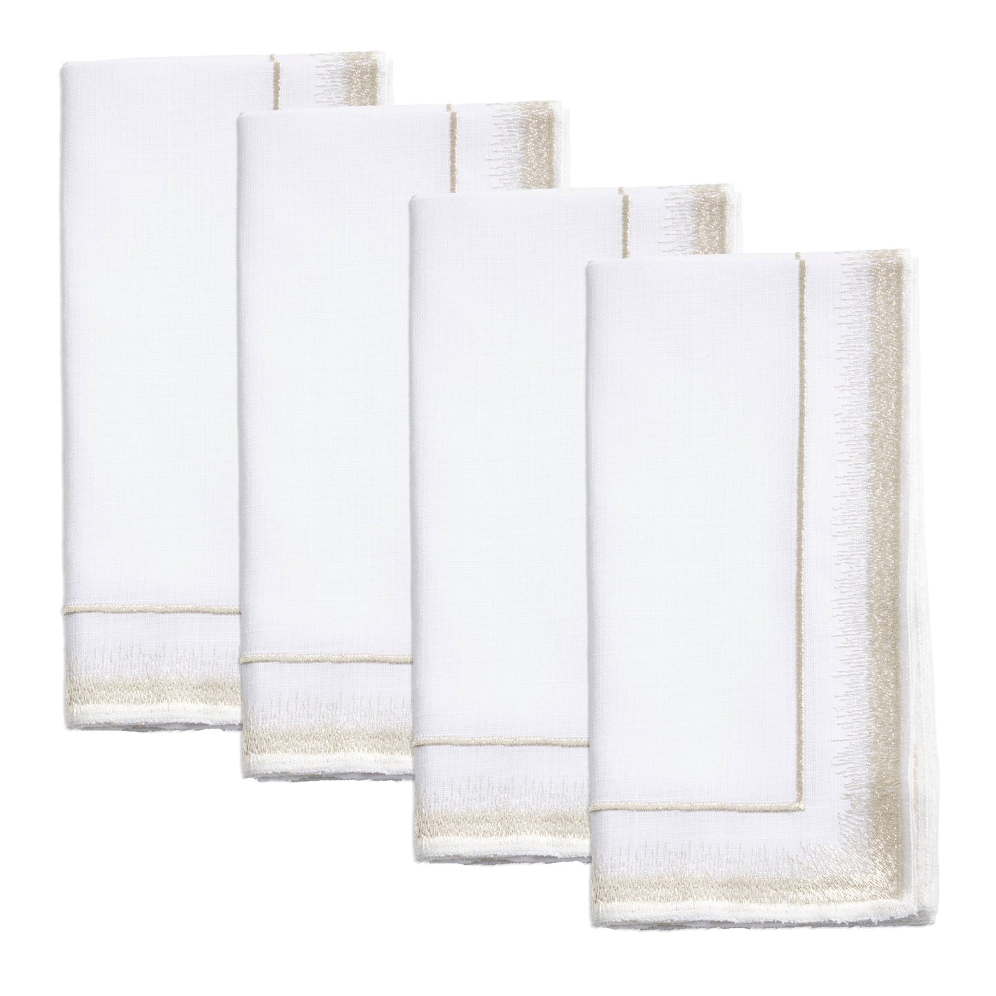 Elegant Embroidered Border Cloth Napkin