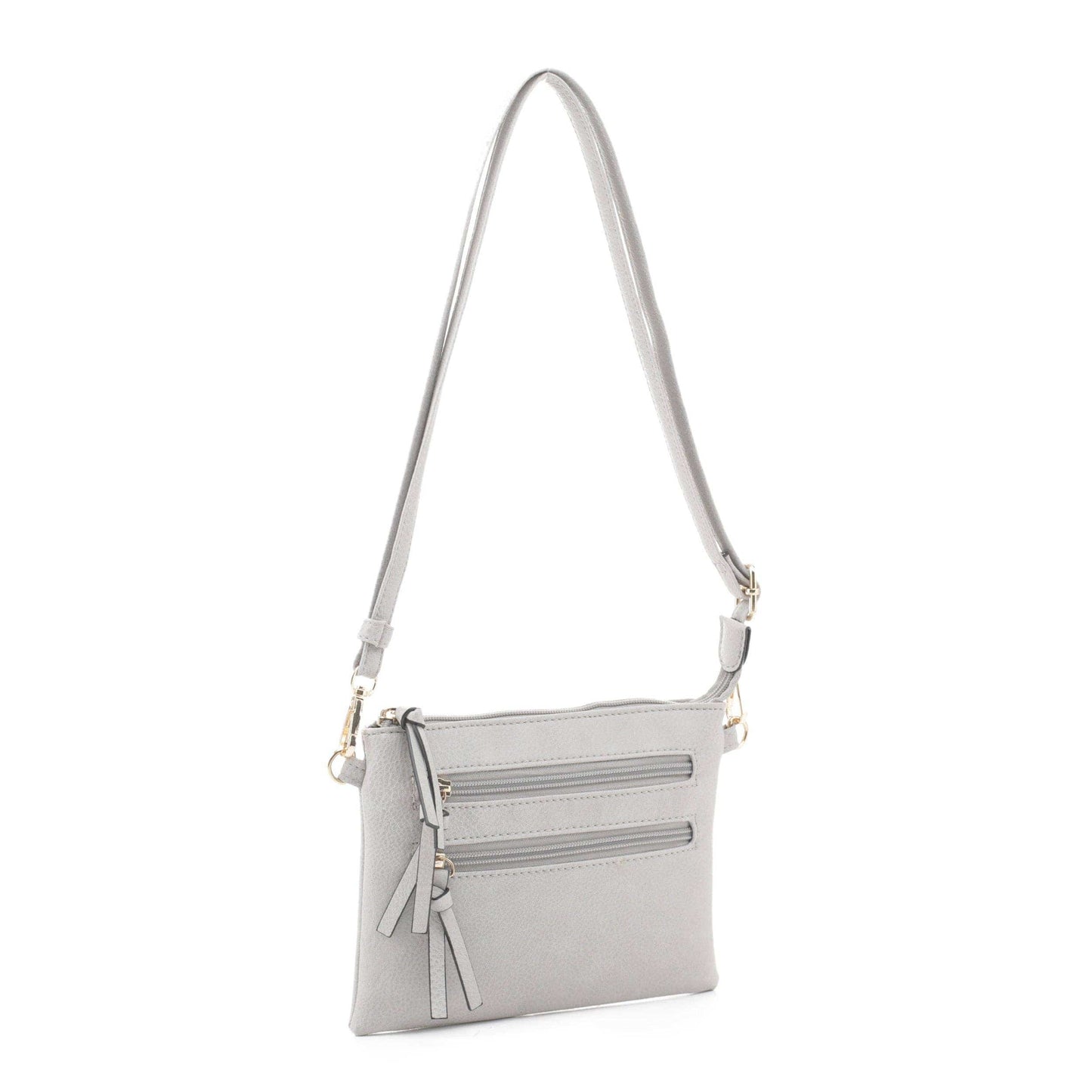 FC20136 Multi-zipper Crossbody Bag