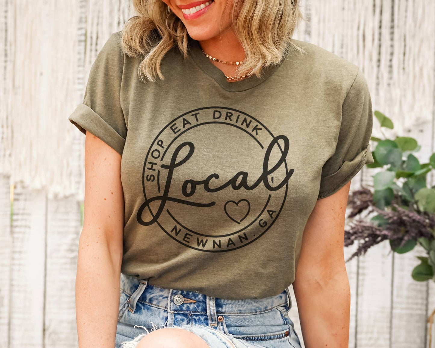 Custom Local Circle Shop Eat Drink Tee NEW COLORS