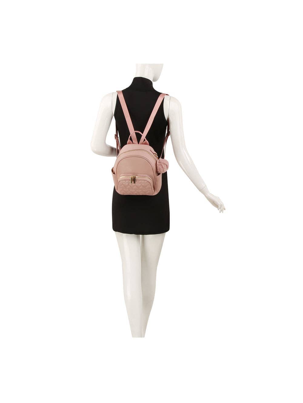 Heart Quilted Mini Backpack