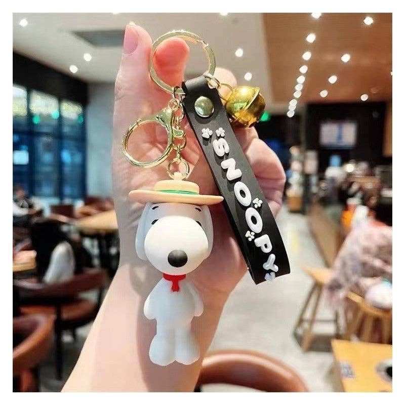 Cute Snoopy Doll Silicone Keychain