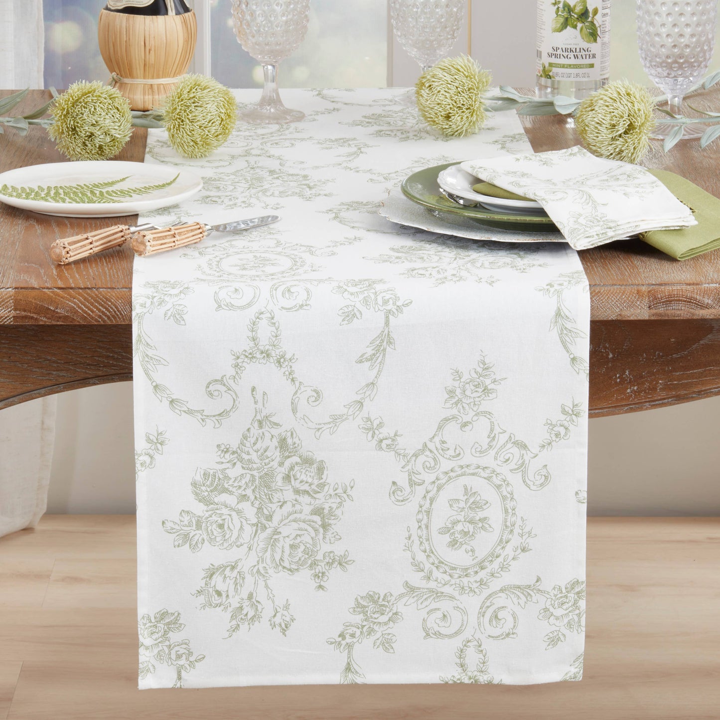Toile Floral Runner