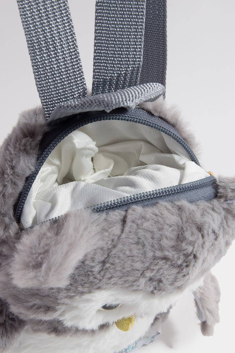 Cute Furry Owl Backpack
