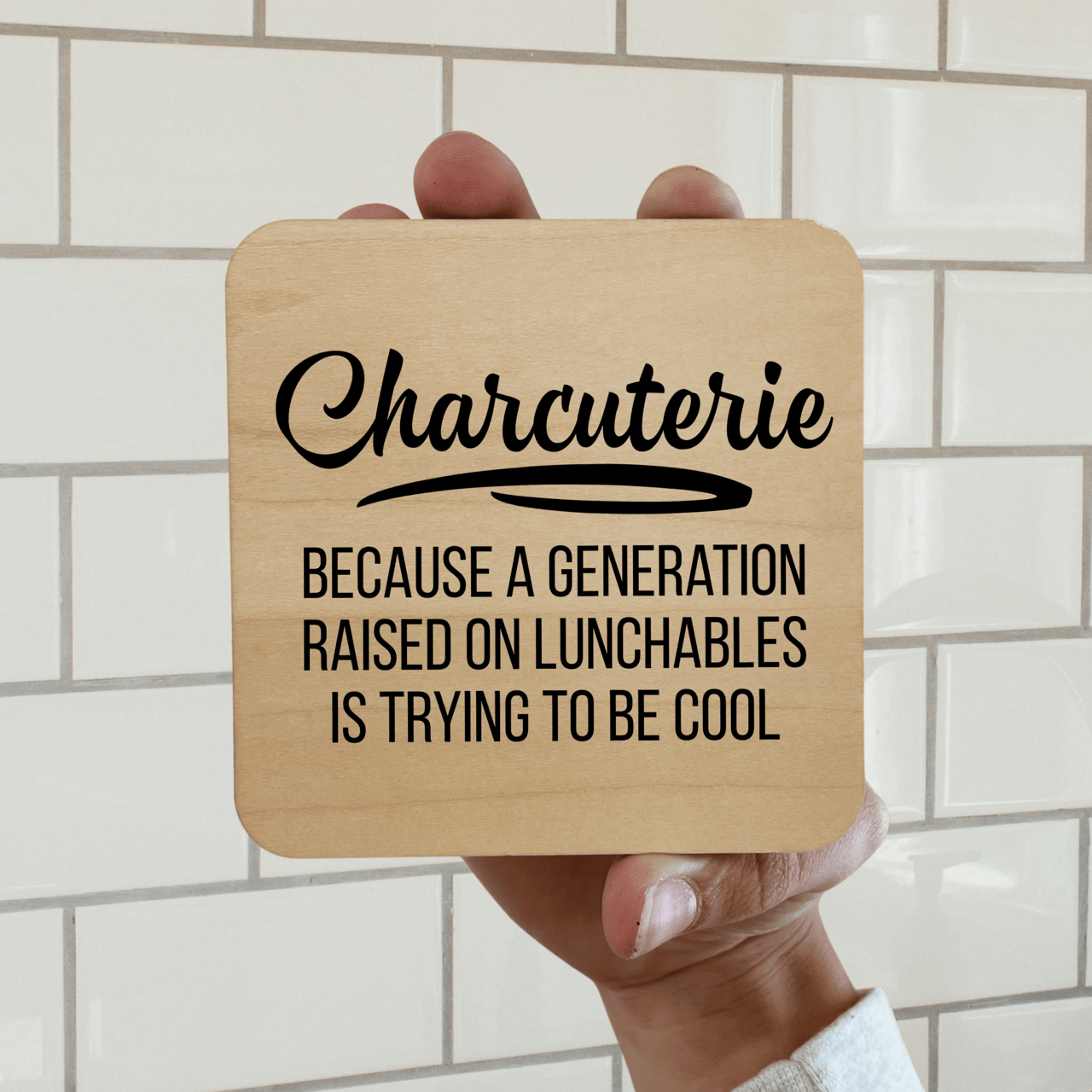 CHARCUTERIE FUNNY Magnet/Drink Coaster
