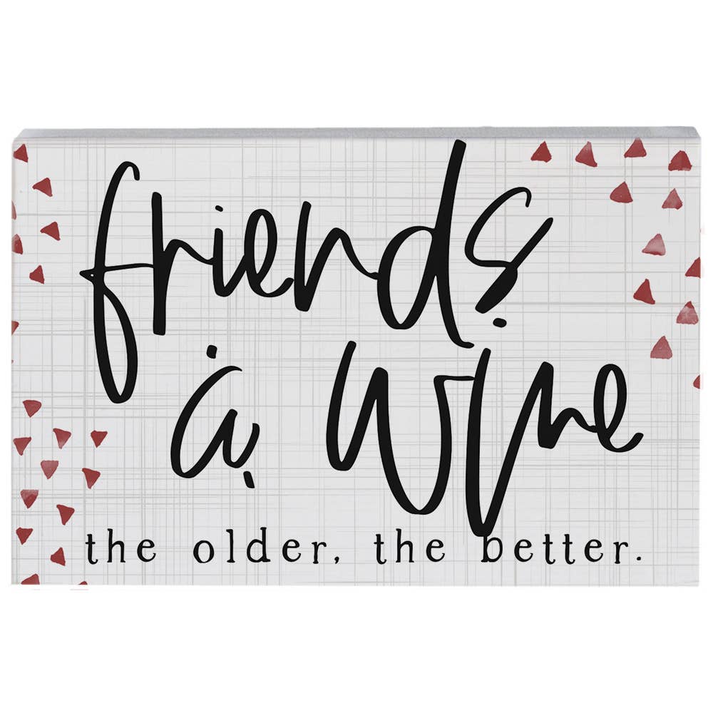 Friends & Wine - Small Talk Rectangle