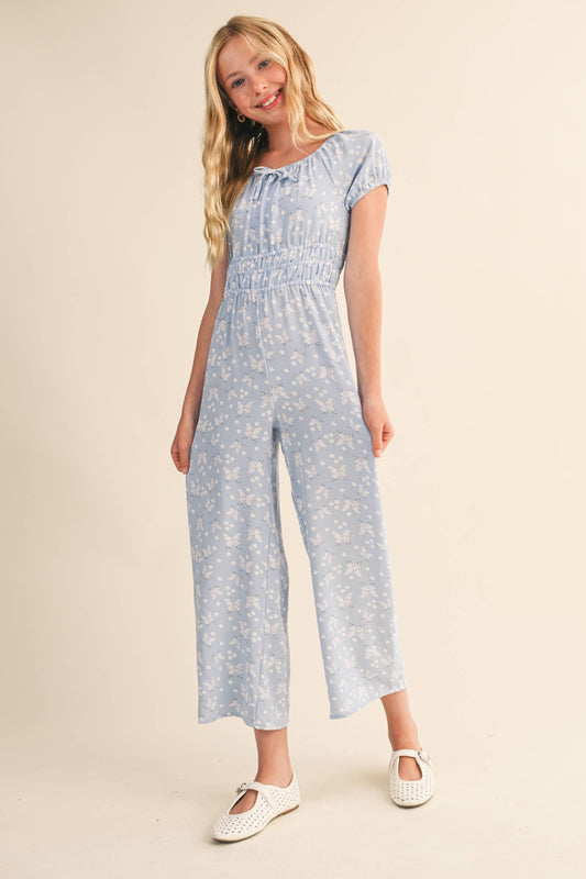 TWEEN KIDS GIRLS PEASANT TOP JULIETTE WAIST JUMPSUIT (7-12)