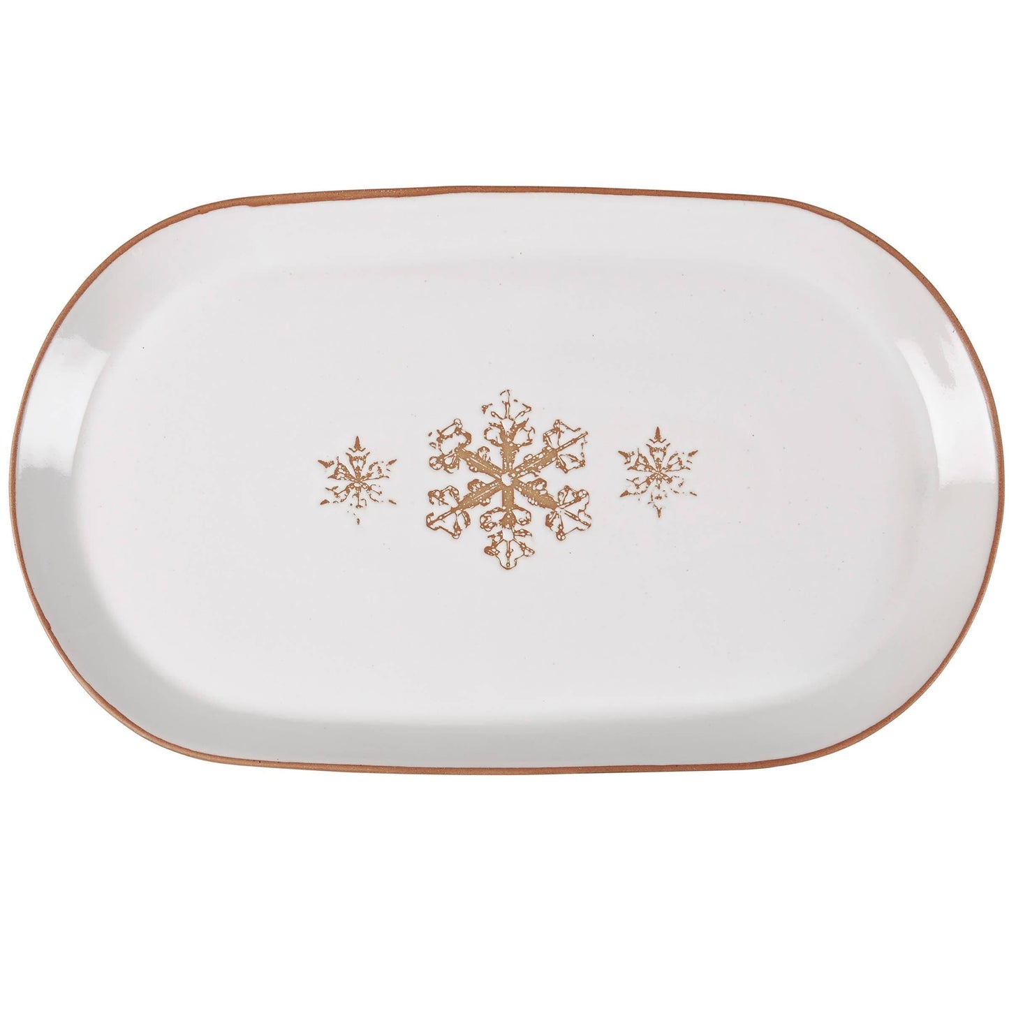 Snowflake Oval Platter