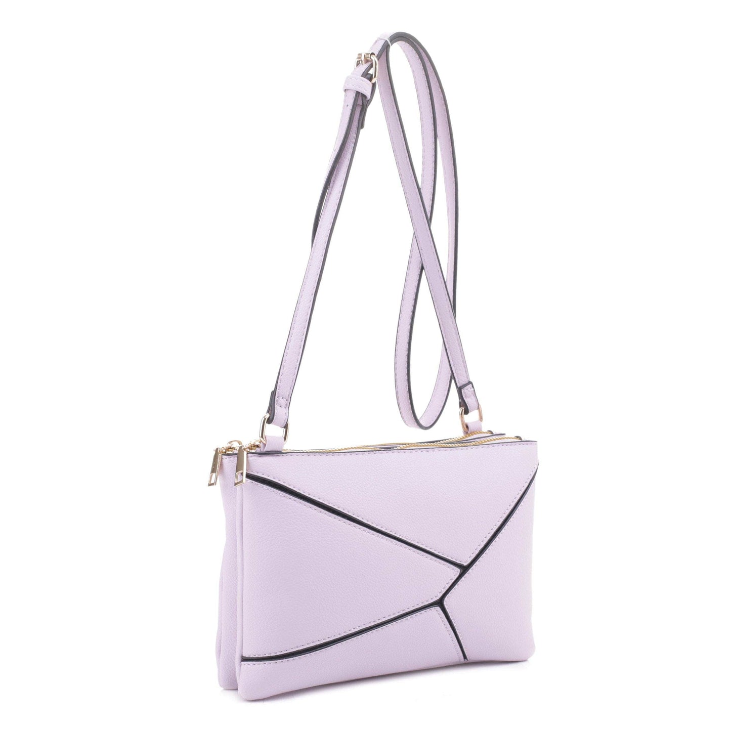 MT20356 Asymmetrical Geometric Clutch Crossbody