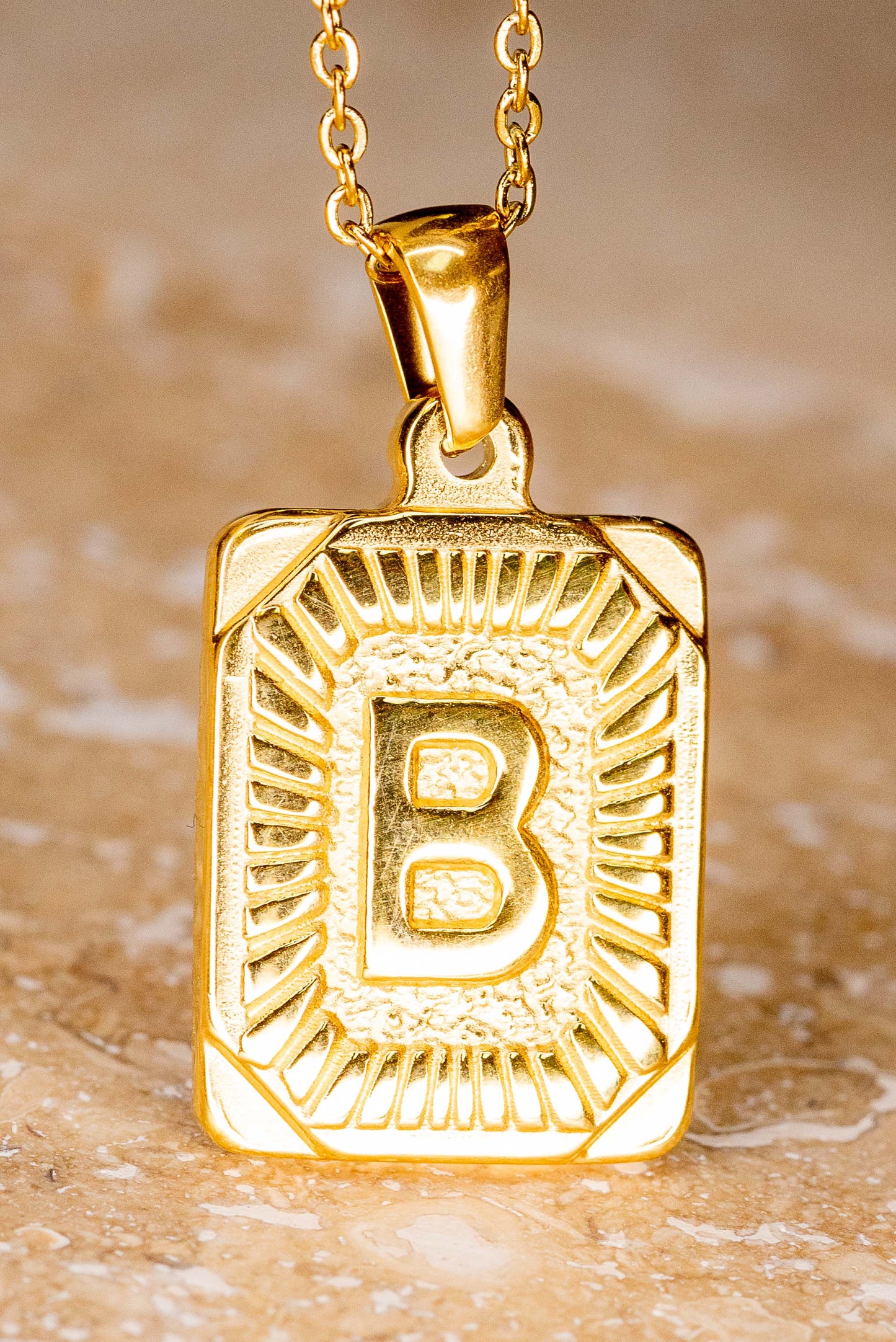 Initial Necklace in Gold