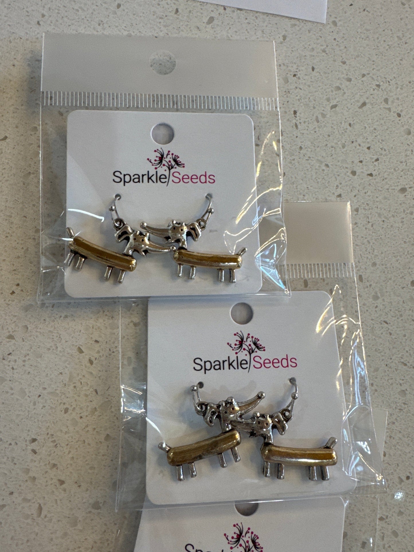 Little Long Dog Earrings