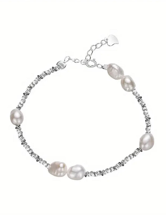 Sterling Silver and Freshwater Pearl Bracelet