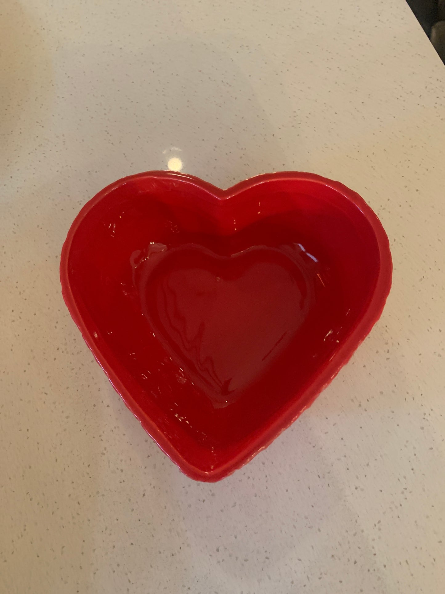 Red Ceramic Heart Dish