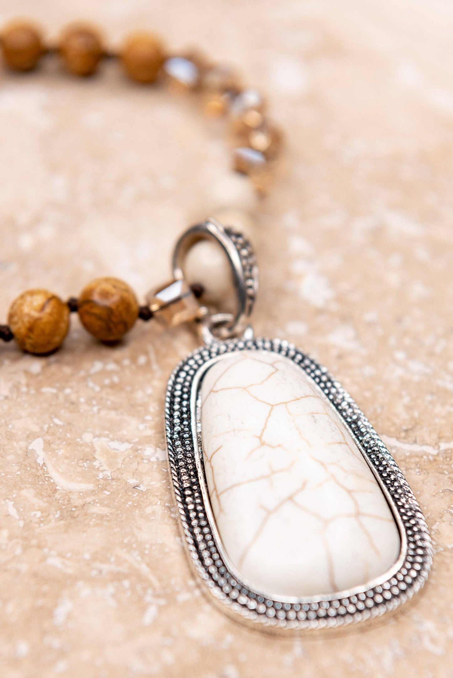 Adele Necklace in White