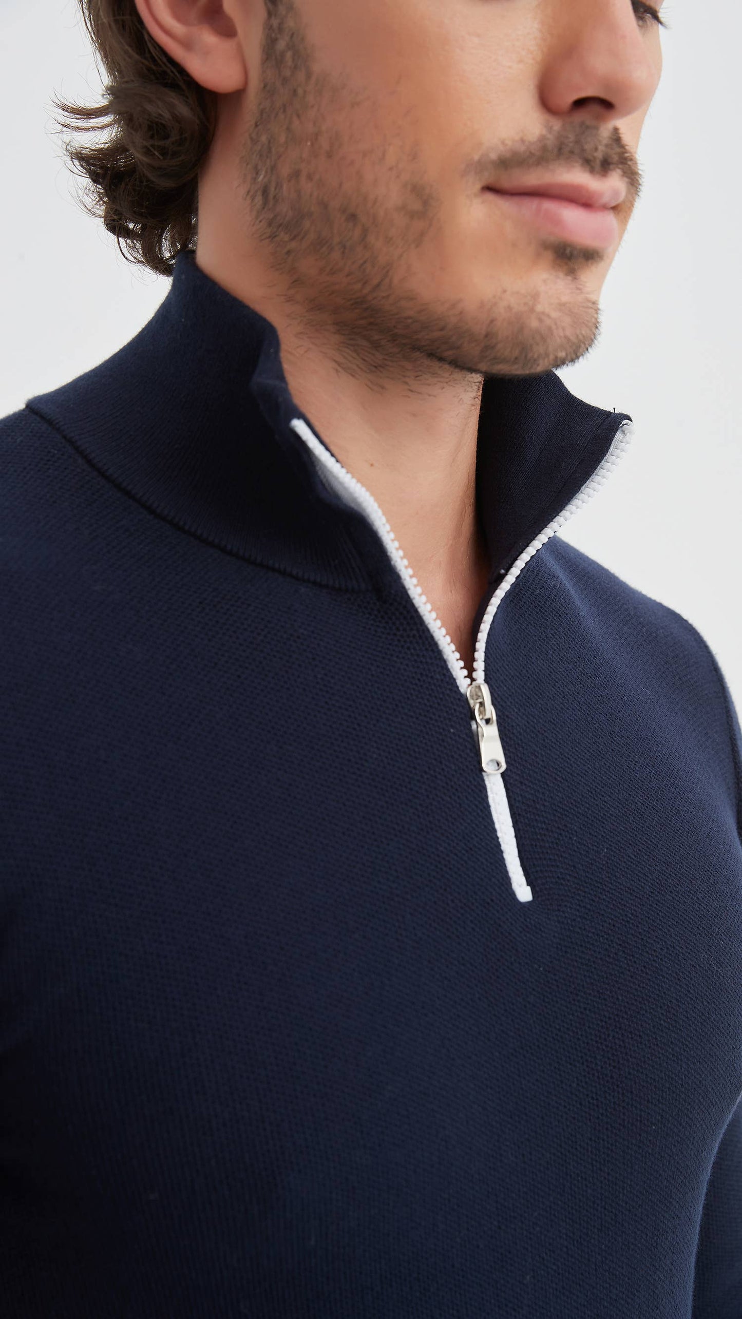 Cotton trucker sport look - Navy blue