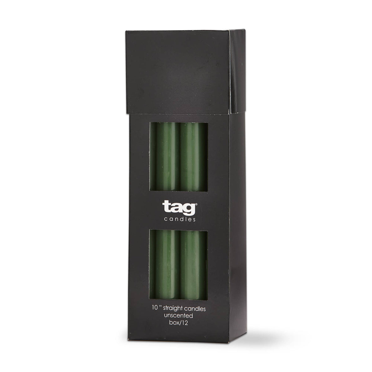 Color Studio 10" Straight Candle Hunter Green Wax Everyday