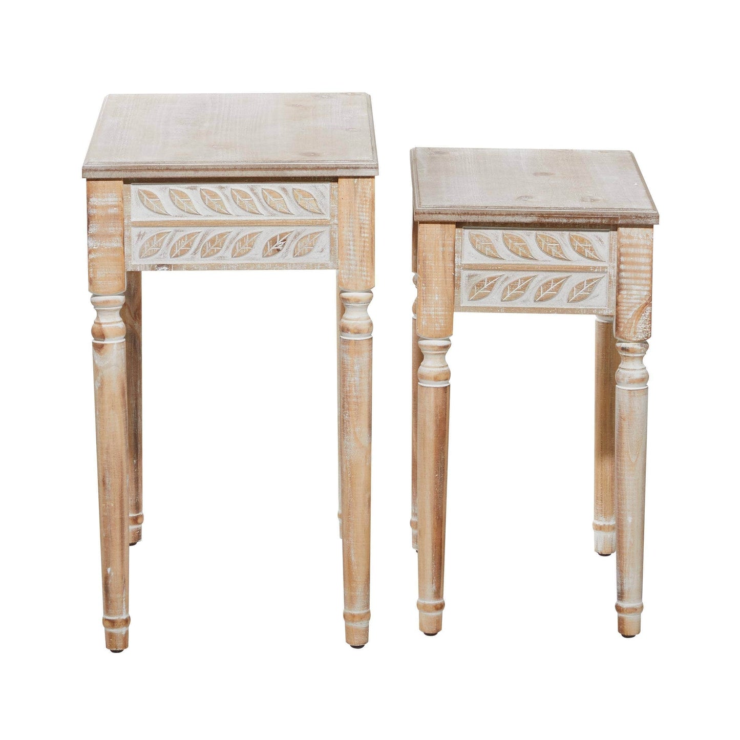 Farmhouse Brown Wooden Accent Table Large